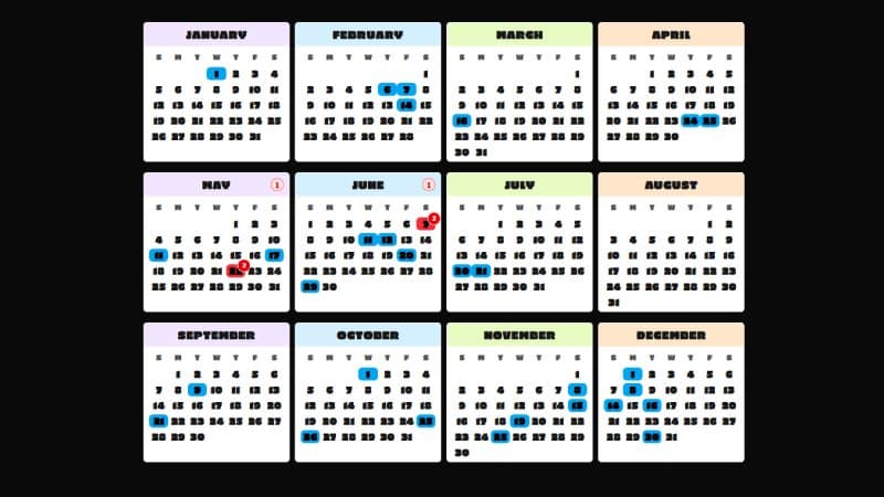 Birthday Problem screenshot